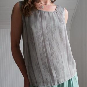 Vintage 90s Giorgio Armani metallic silk tank top